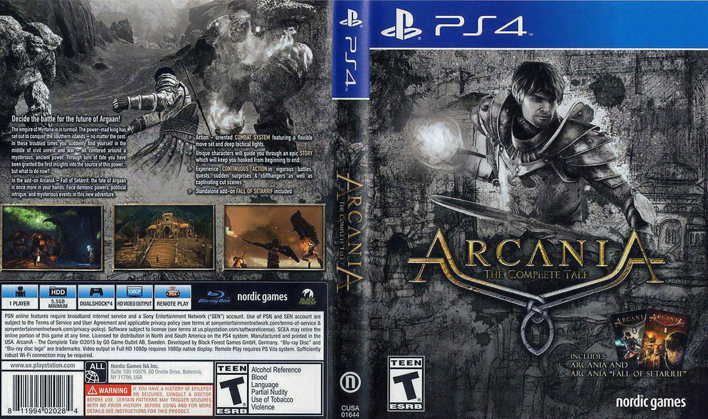 Arcania The Complete Tale Cover Art - WOI Solutions