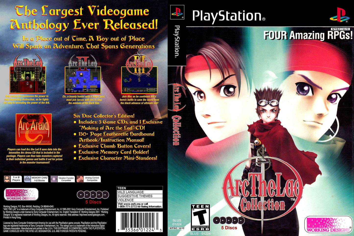 Arc the Lad Collection Cover Art - WOI Solutions