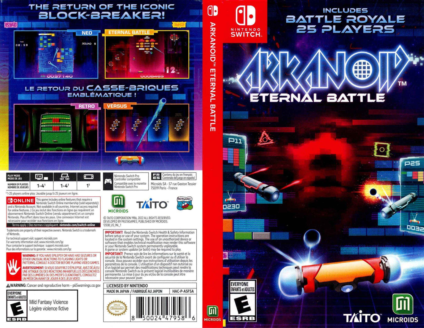 Arkanoid Eternal Battle Cover Art - WOI Solutions