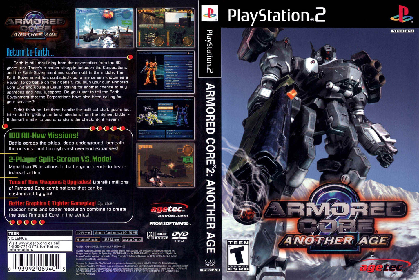 Armored Core 2 Another Age Cover Art - WOI Solutions