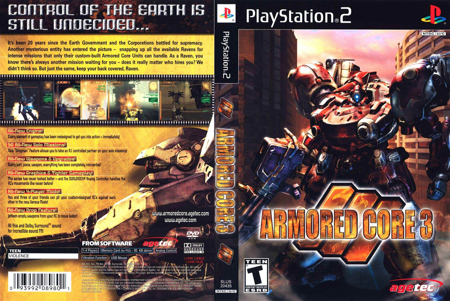 Armored Core 3 Cover Art - WOI Solutions
