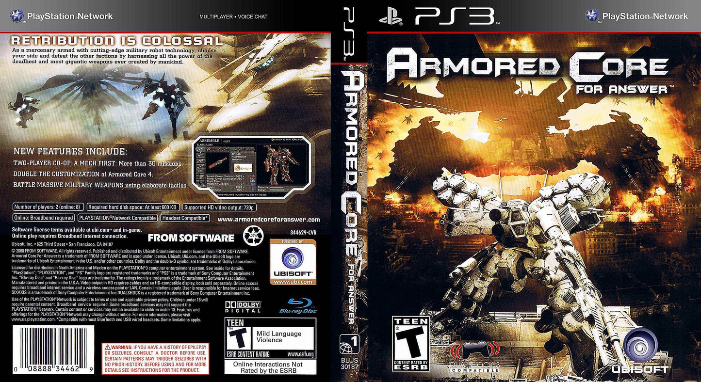 Armored Core For Answer Cover Art - WOI Solutions