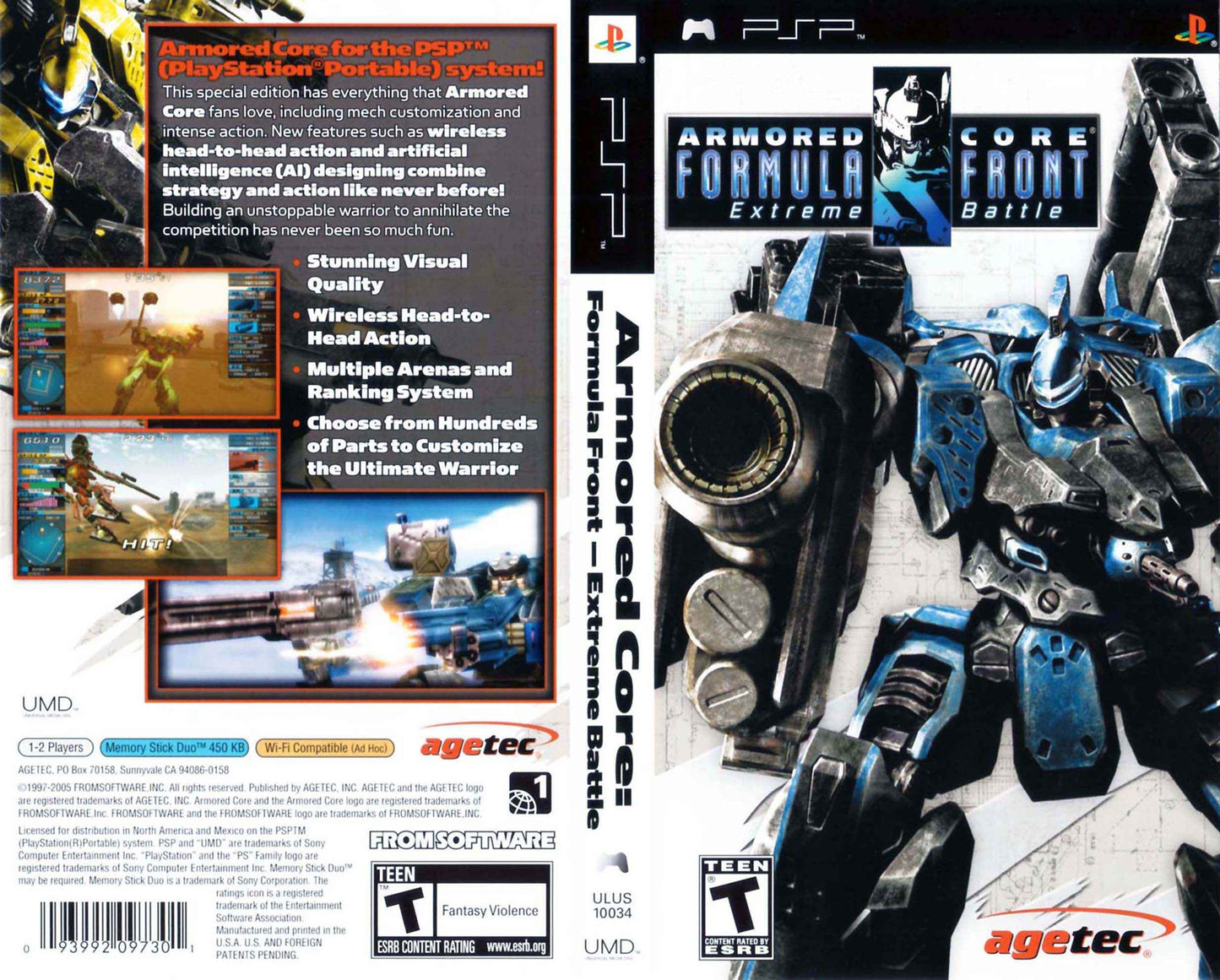Armored Core Formula Front - Extreme Battle Cover Art - WOI Solutions