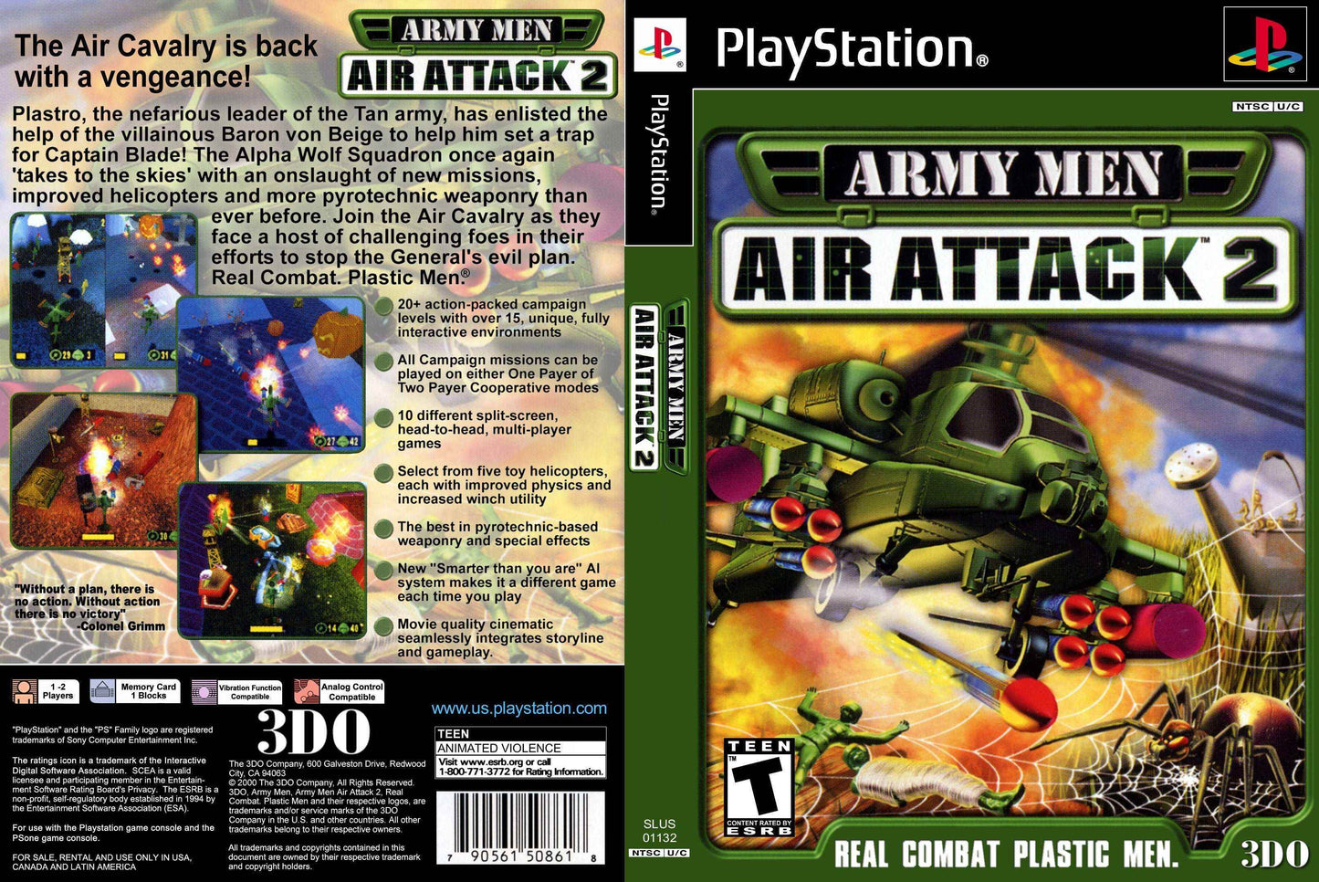 Army Men Air Attack 2 Cover Art - WOI Solutions