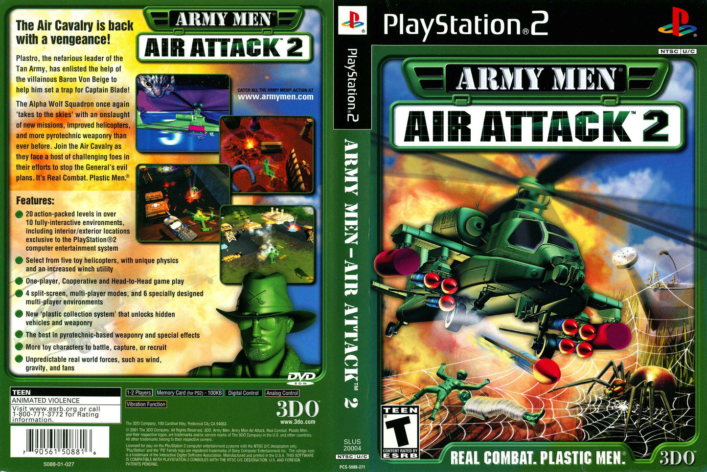 Army Men Air Attack 2 Cover Art - WOI Solutions