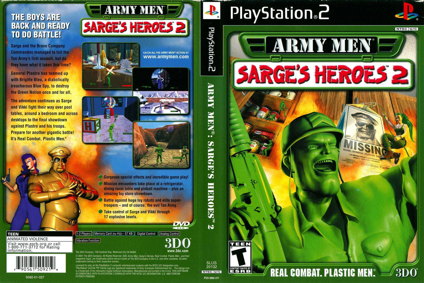 Army Men Sarge's Heroes 2 Cover Art - WOI Solutions