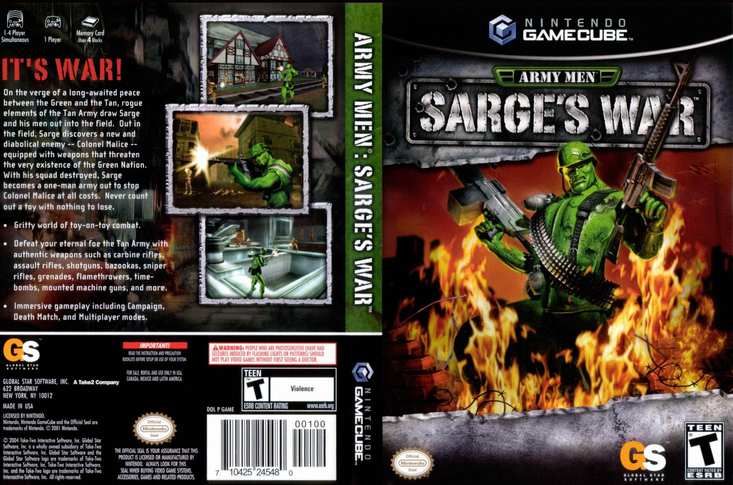 Army Men Sarge's War Cover Art - WOI Solutions
