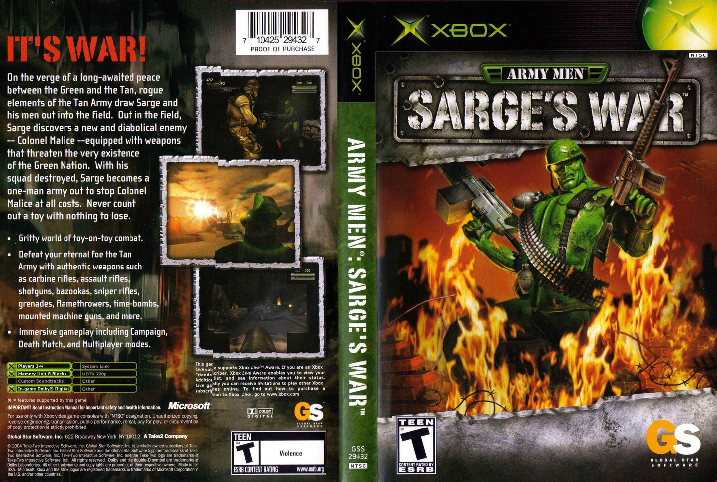 Army Men Sarge's War Cover Art - WOI Solutions