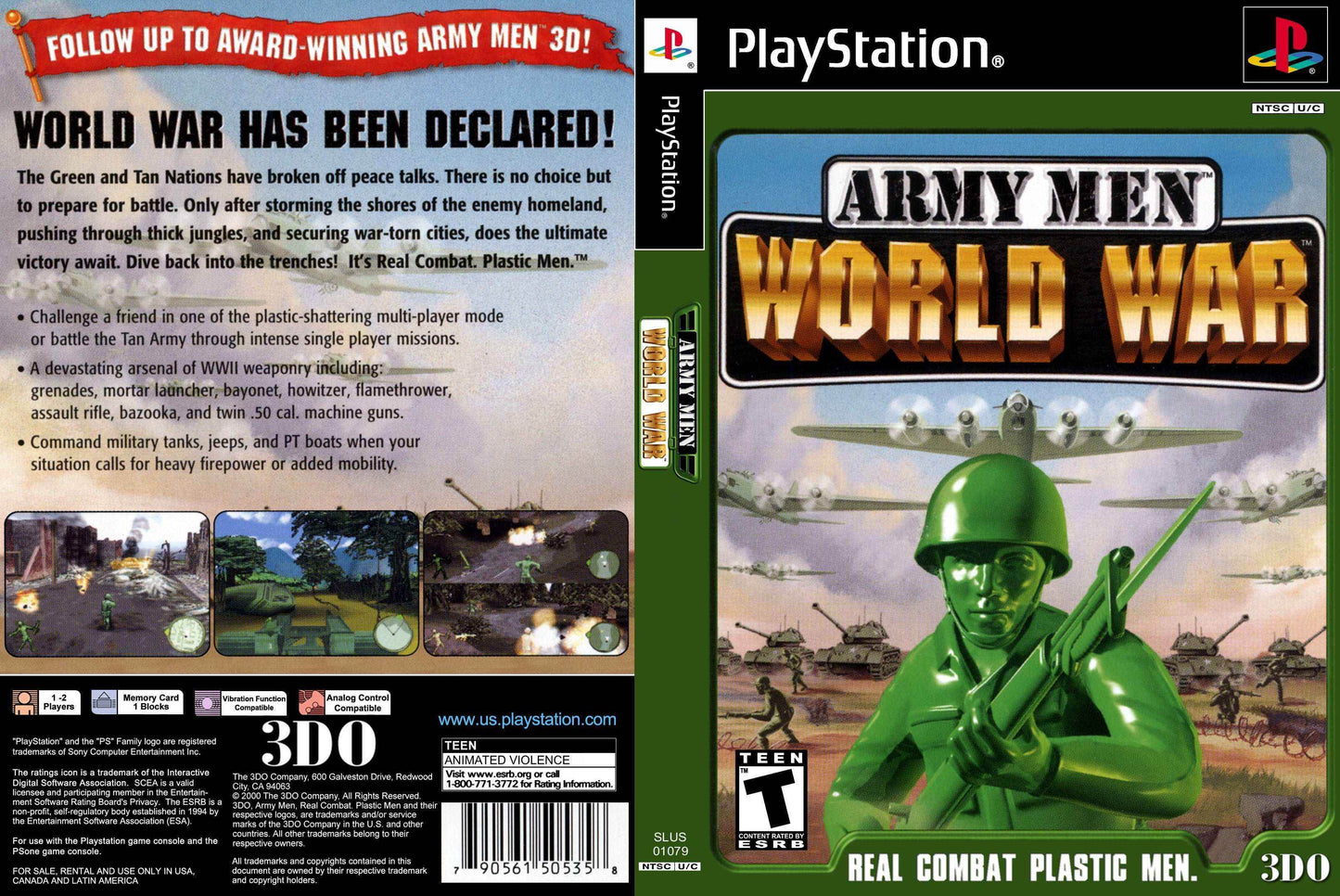 Army Men World War Cover Art - WOI Solutions