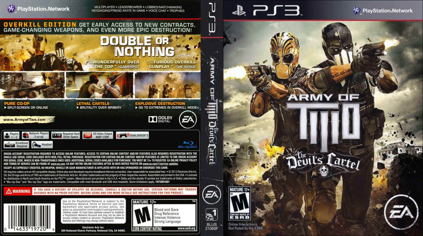 Army of Two The Devil's Cartel Overkill Edition Cover Art - WOI Solutions