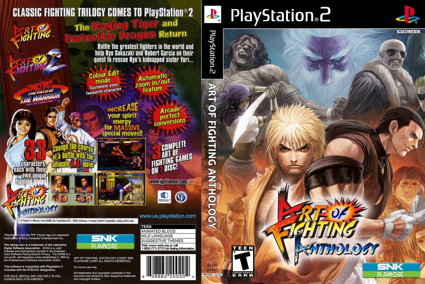 Art of Fighting Anthology Cover Art - WOI Solutions