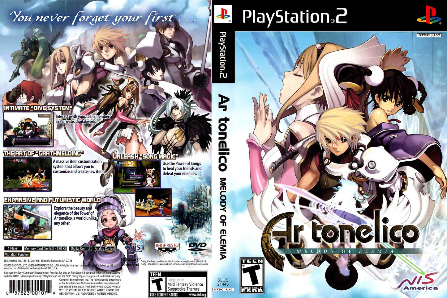 Ar tonelico Melody of Elemia Cover Art - WOI Solutions