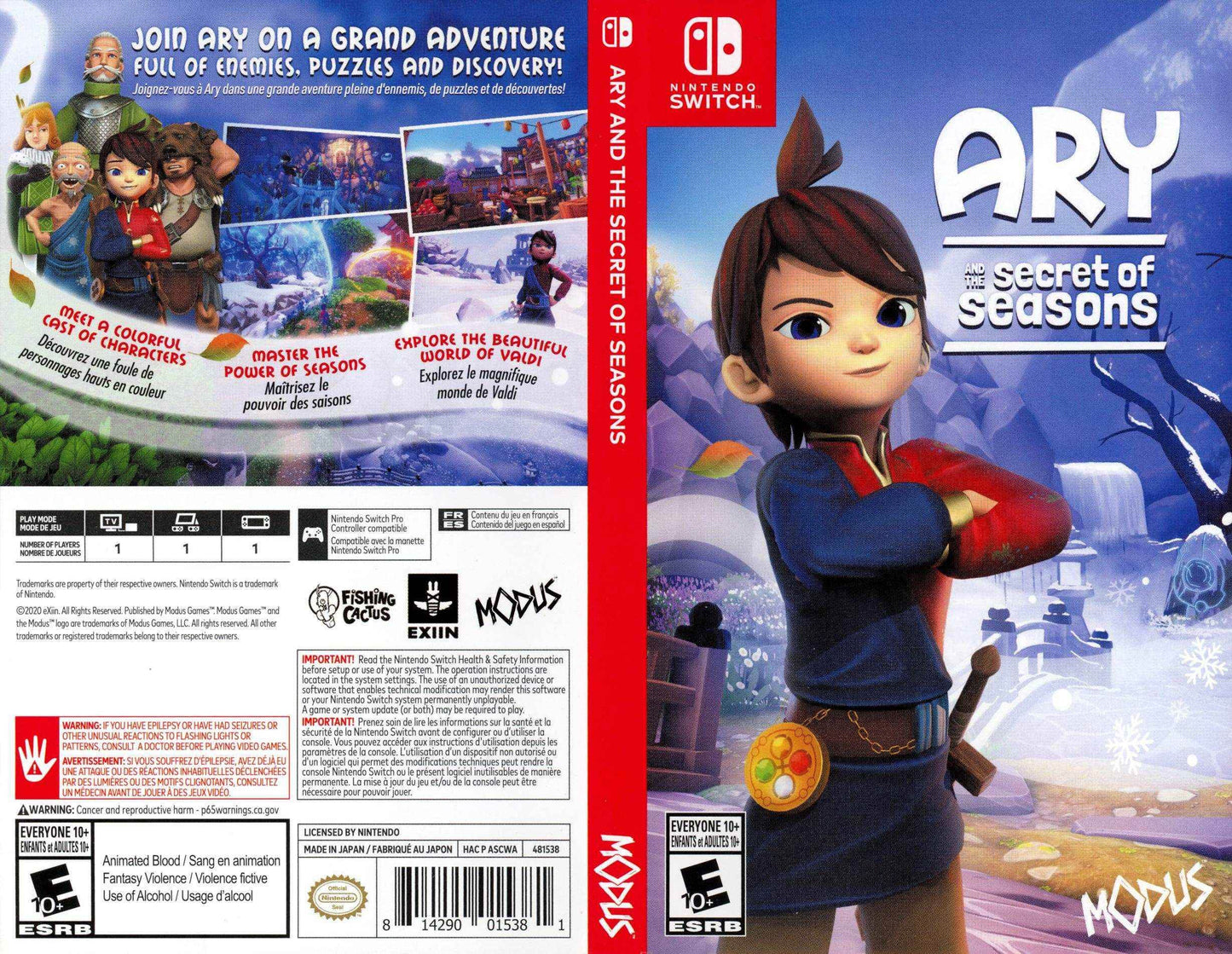 Ary and the Secret of Seasons Cover Art - WOI Solutions