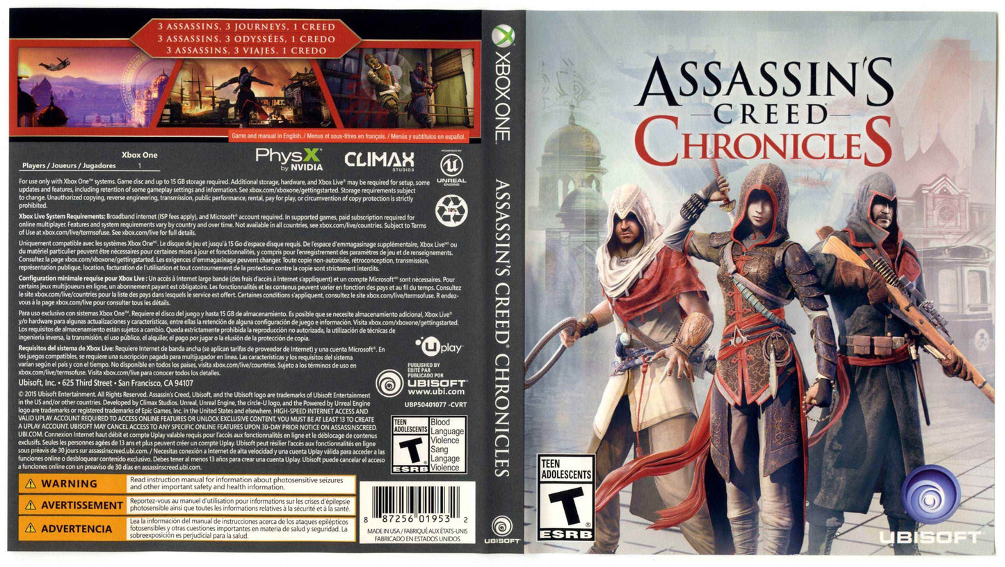 Assassin's Creed Chronicles Cover Art - WOI Solutions