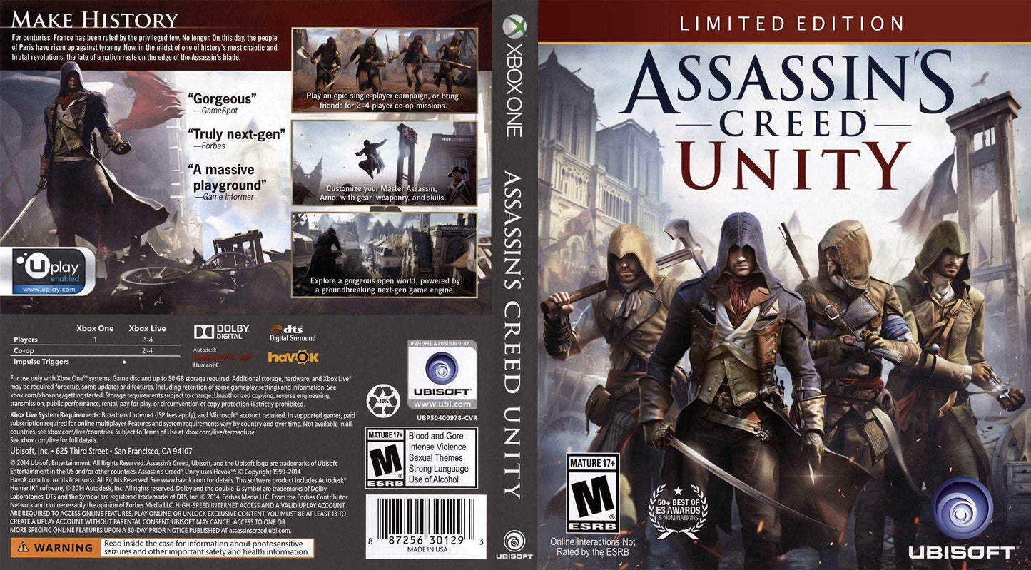 Assassin's Creed Unity Cover Art - WOI Solutions