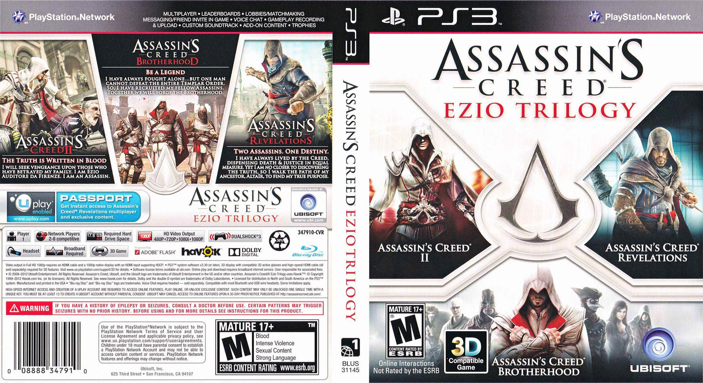 Assassin's Creed Ezio Trilogy Cover Art - WOI Solutions
