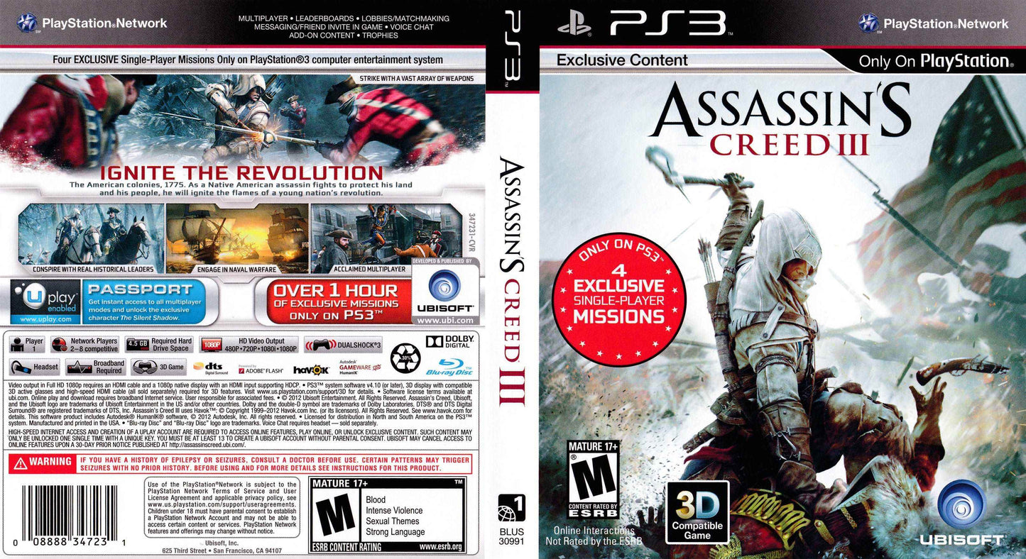 Assassin's Creed III Cover Art - WOI Solutions
