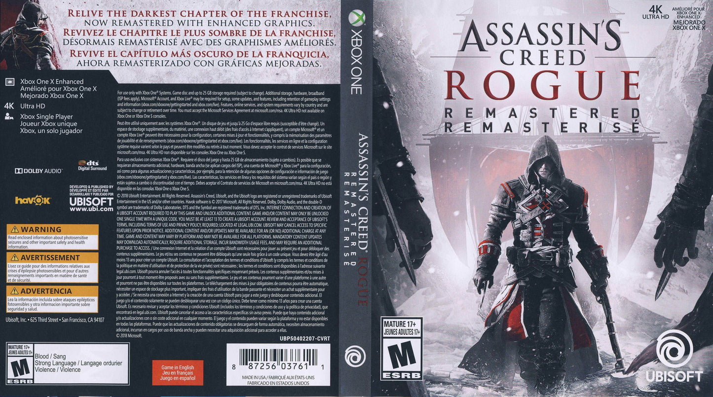 Assassins Creed Rogue Cover Art - WOI Solutions