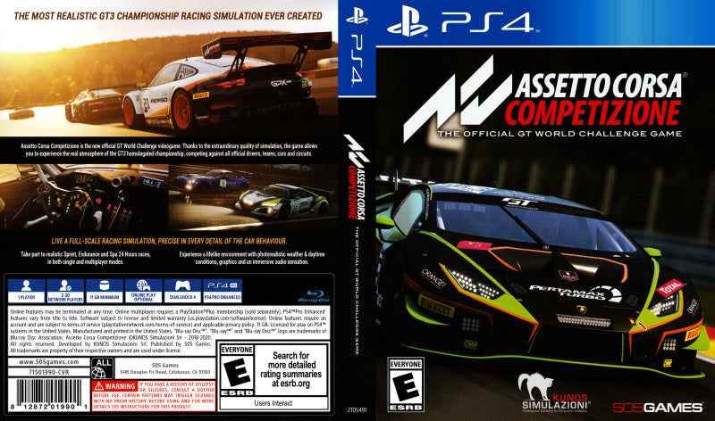 Assetto Corsa Competizione Cover Art - WOI Solutions