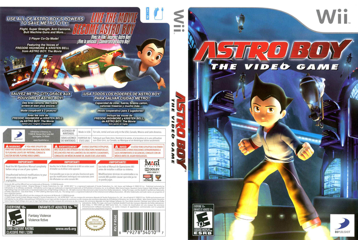 Astro Boy The Video Game Cover Art - WOI Solutions