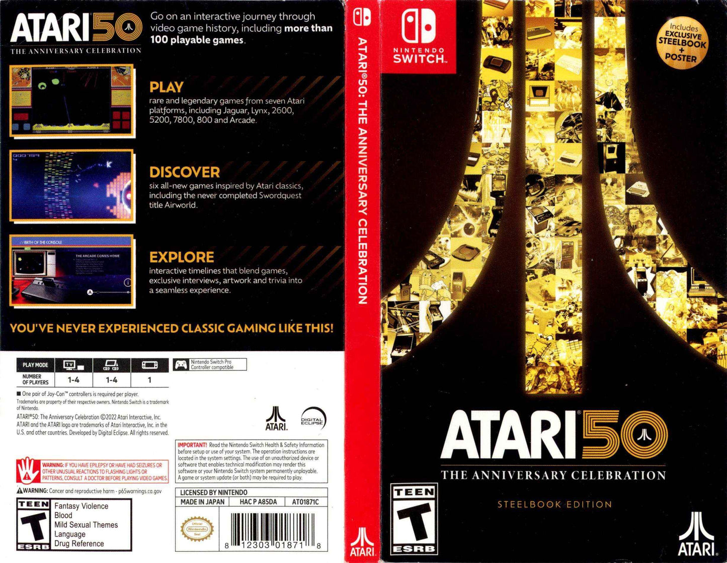 Atari 50 The Anniversary Celebration Cover Art - WOI Solutions