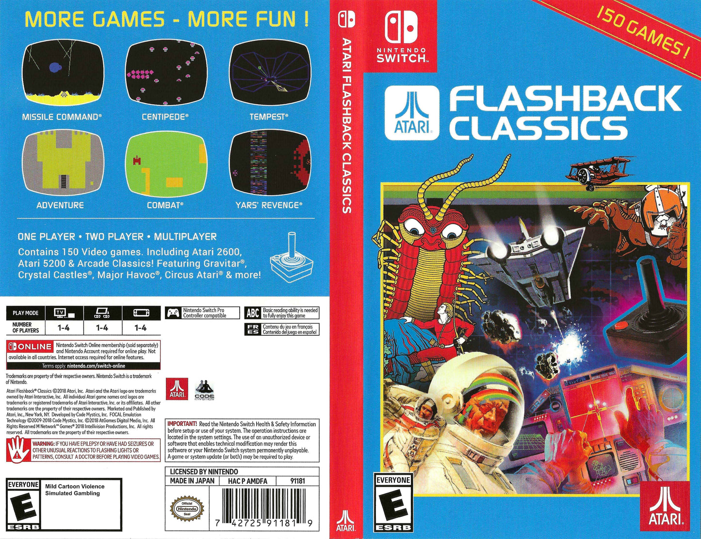 Atari Flashback Classics Cover Art - WOI Solutions