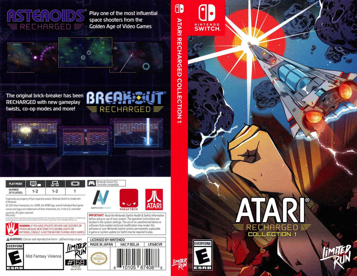 Atari Recharged Collection 1 Cover Art - WOI Solutions