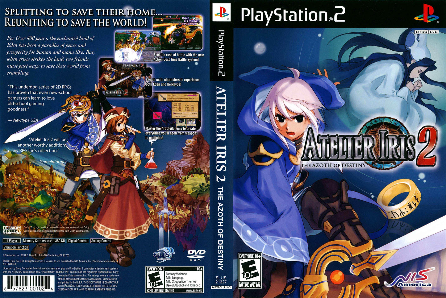 Atelier Iris 2 The Azoth of Destiny Cover Art - WOI Solutions