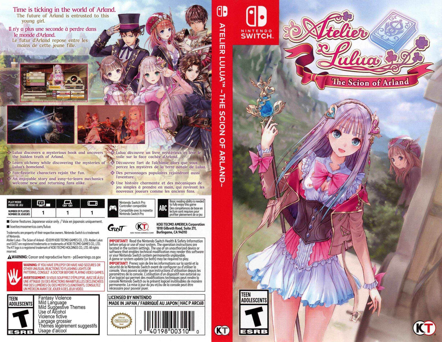 Atelier Lulua The Scion of Arland Cover Art - WOI Solutions