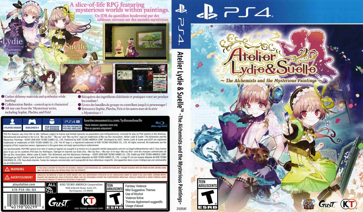Atelier Lydie & Suelle The Alchemists and the Mysterious Paintings Cover Art - WOI Solutions