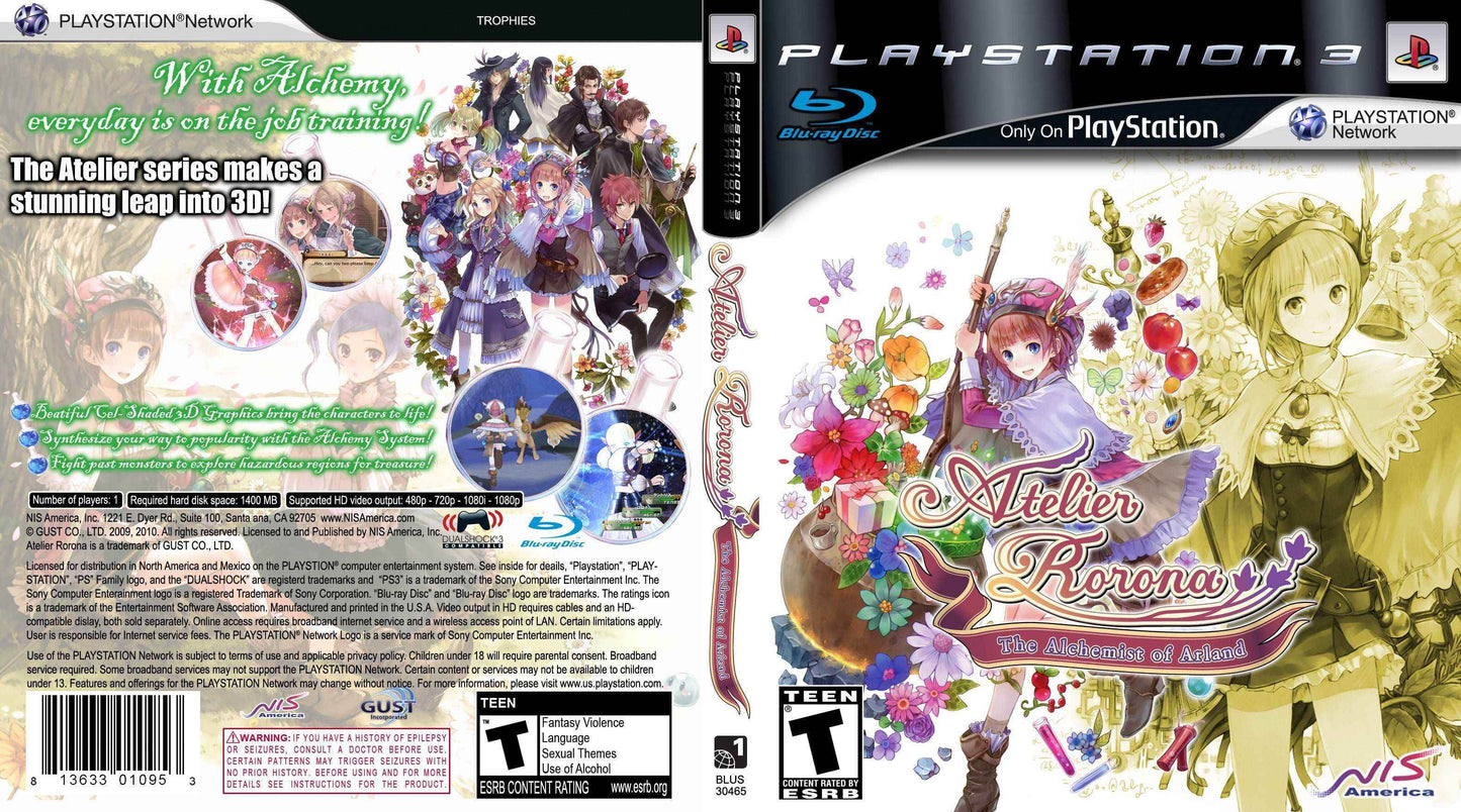Atelier Rorona The Alchemist of Arland Cover Art - WOI Solutions