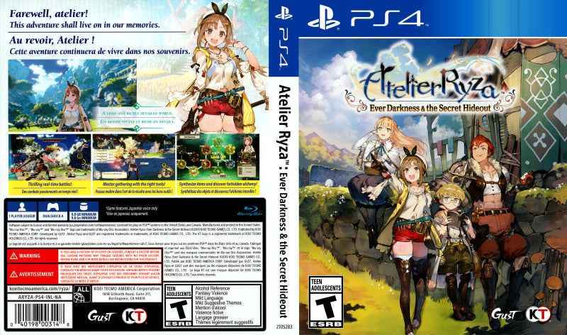 Atelier Ryza - Ever Darkness & the Secret Hideout Cover Art - WOI Solutions