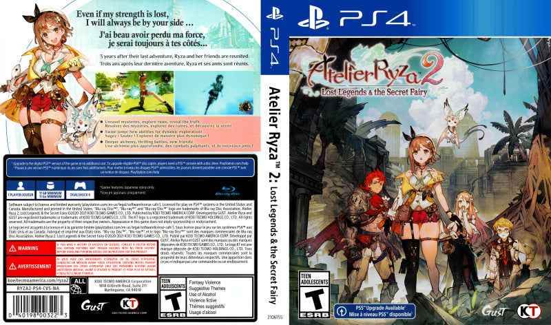 Atelier Ryza 2 - Lost Legends & the Secret Fairy Cover Art - WOI Solutions