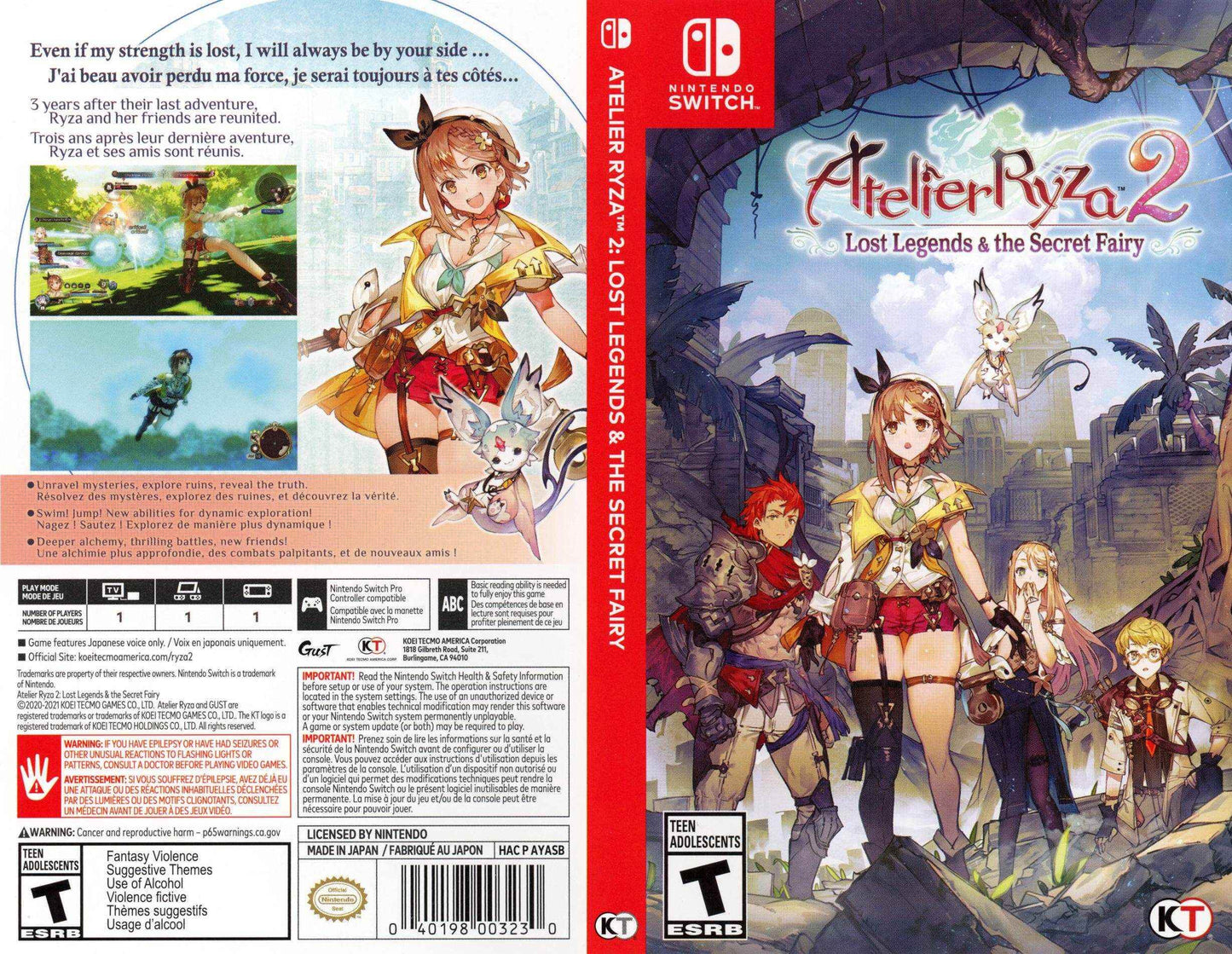 Atelier Ryza 2 Lost Legends & the Secret Fairy Cover Art - WOI Solutions