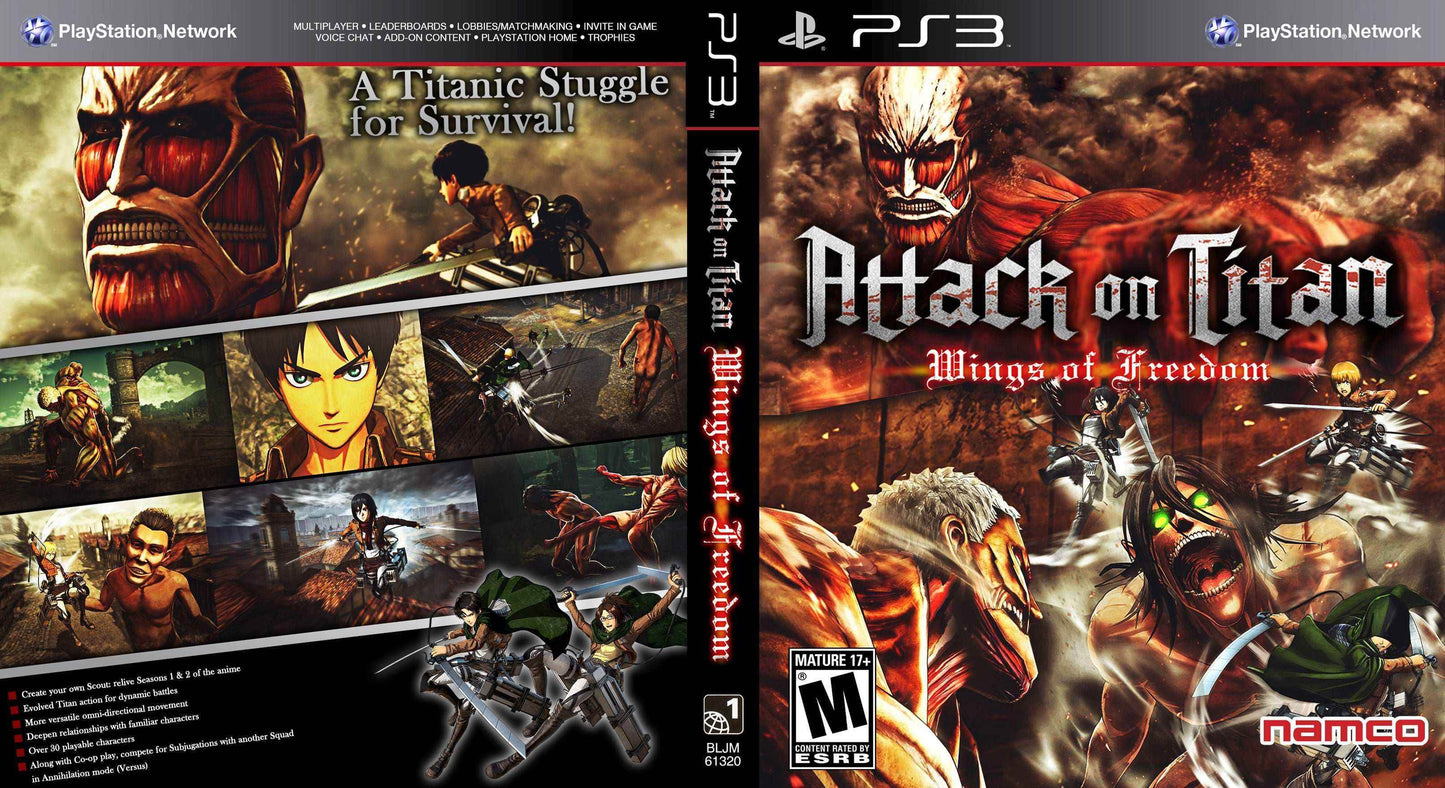 Attack on Titan Wings of Freedom Cover Art - WOI Solutions