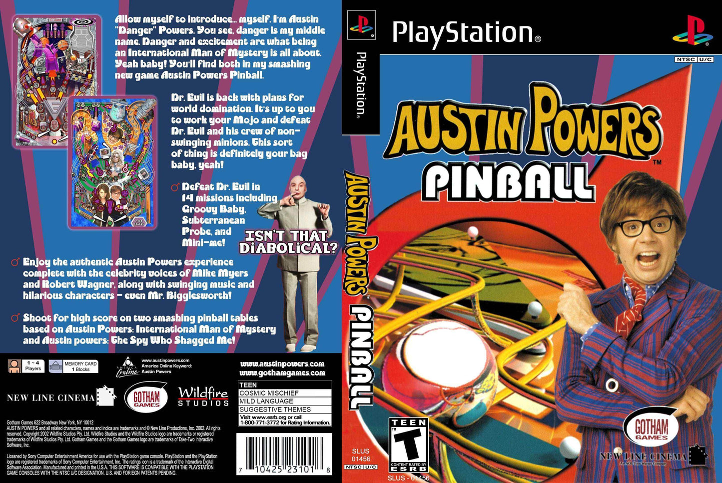 Austin Powers Pinball Cover Art - WOI Solutions