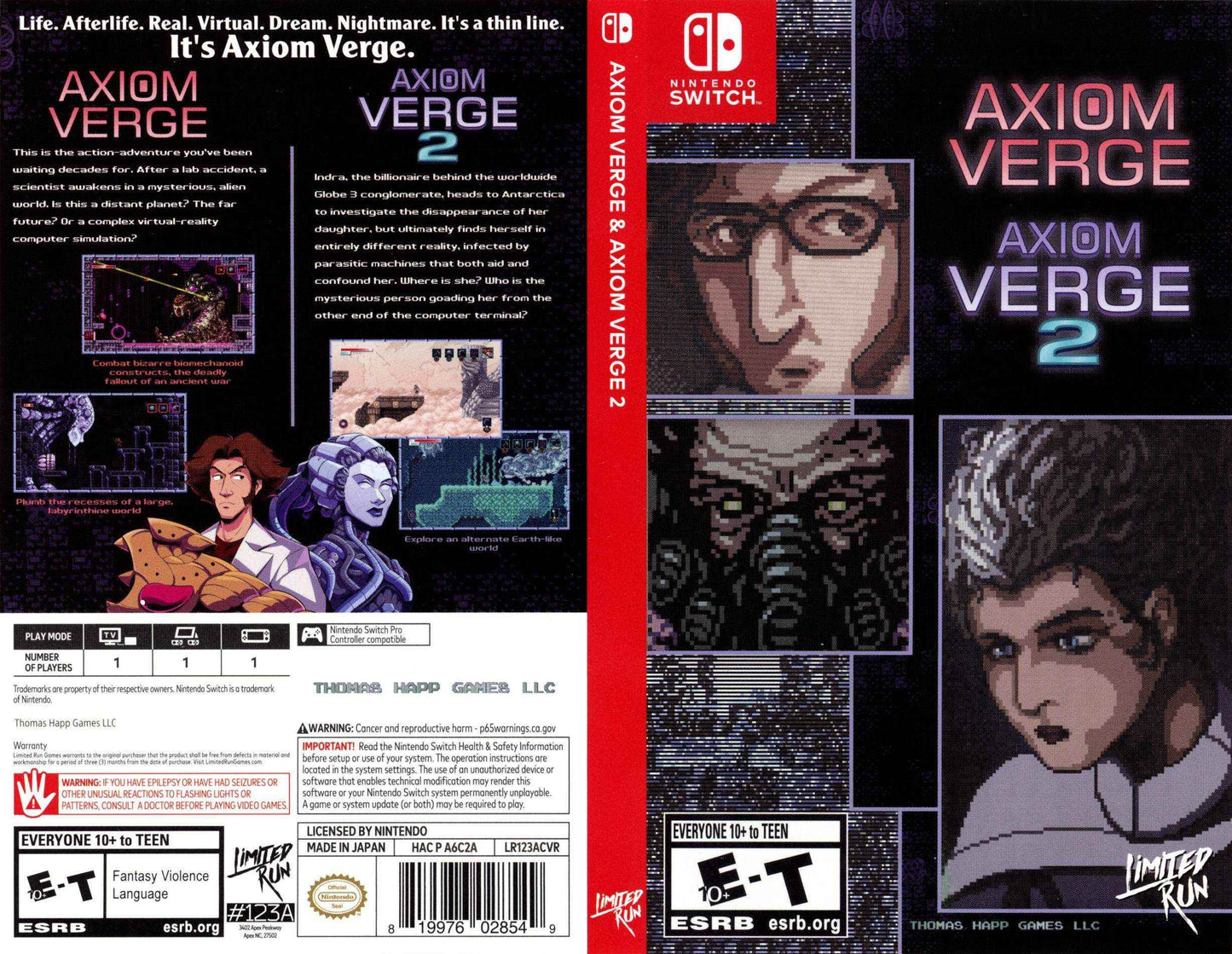 Axiom Verge & Axiom Verge 2 Cover Art - WOI Solutions