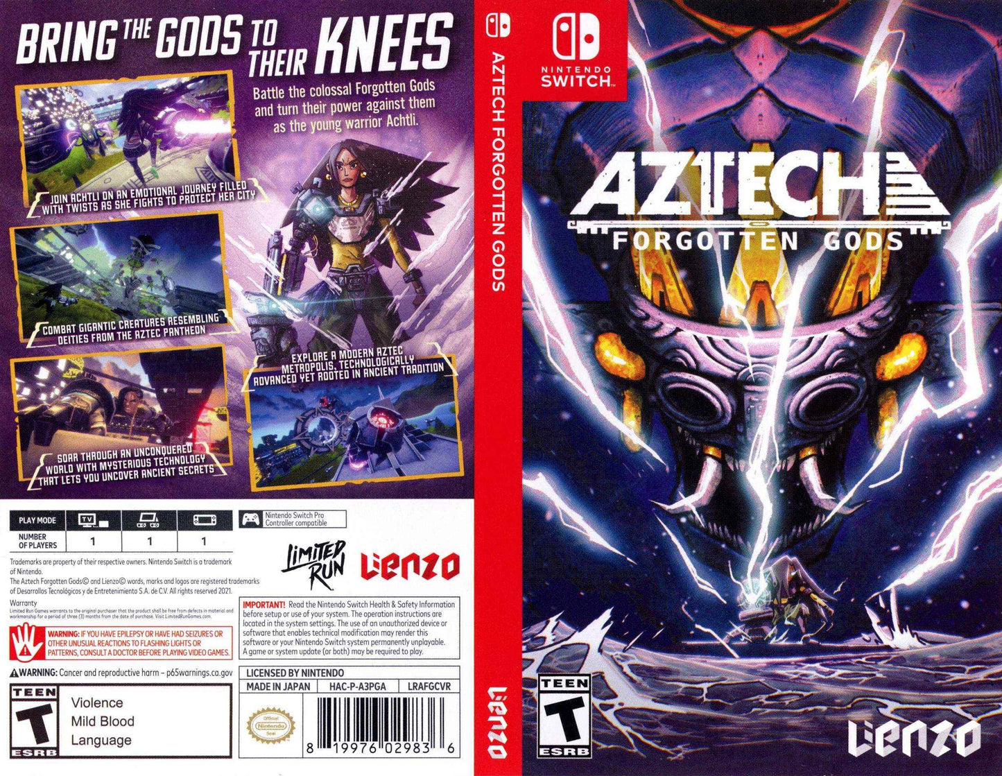 Aztech Forgotten Gods Cover Art - WOI Solutions