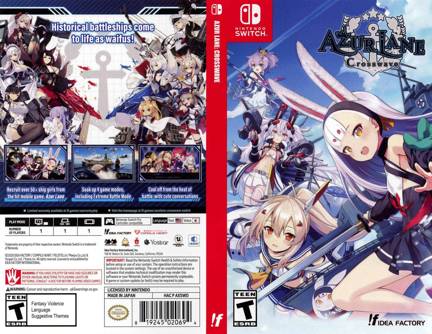 Azur Lane Crosswave Cover Art - WOI Solutions