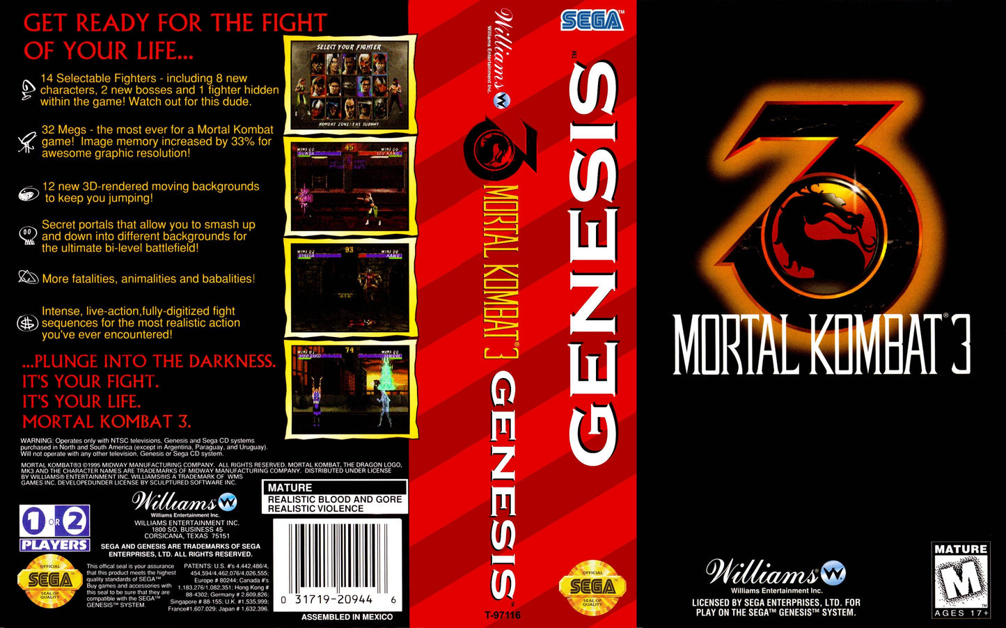 Mortal Kombat 3 Cover Art - WOI Solutions
