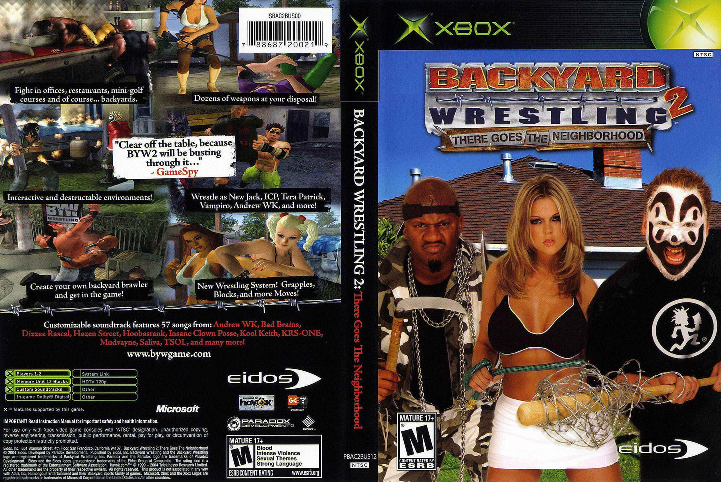 Backyard Wrestling 2 There Goes The Neighborhood Cover Art - WOI Solutions