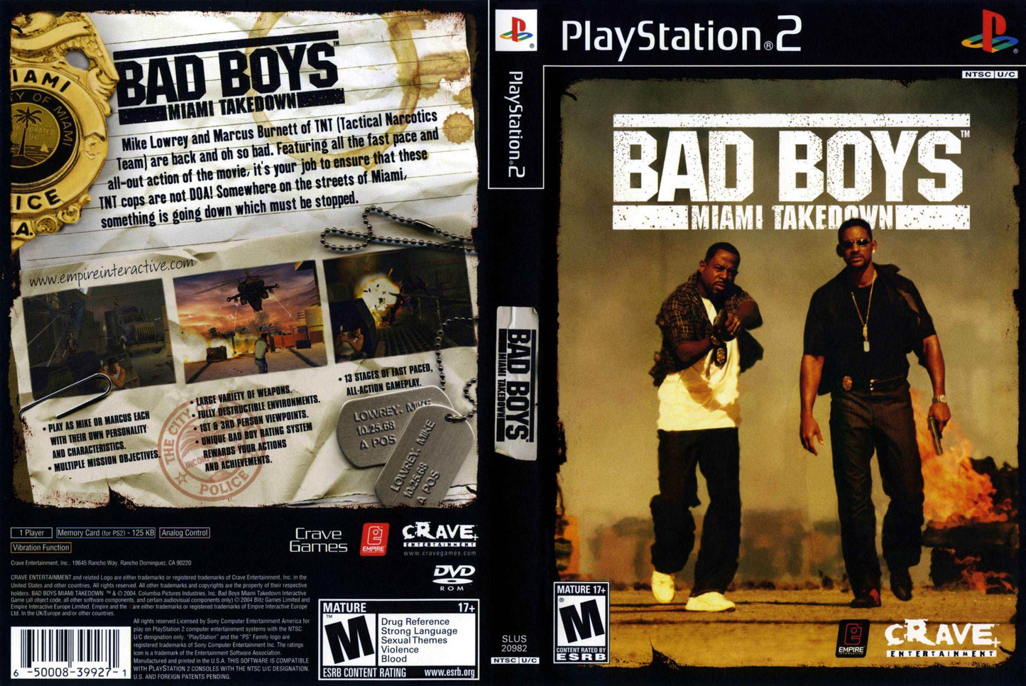 Bad Boys Miami Takedown Cover Art - WOI Solutions