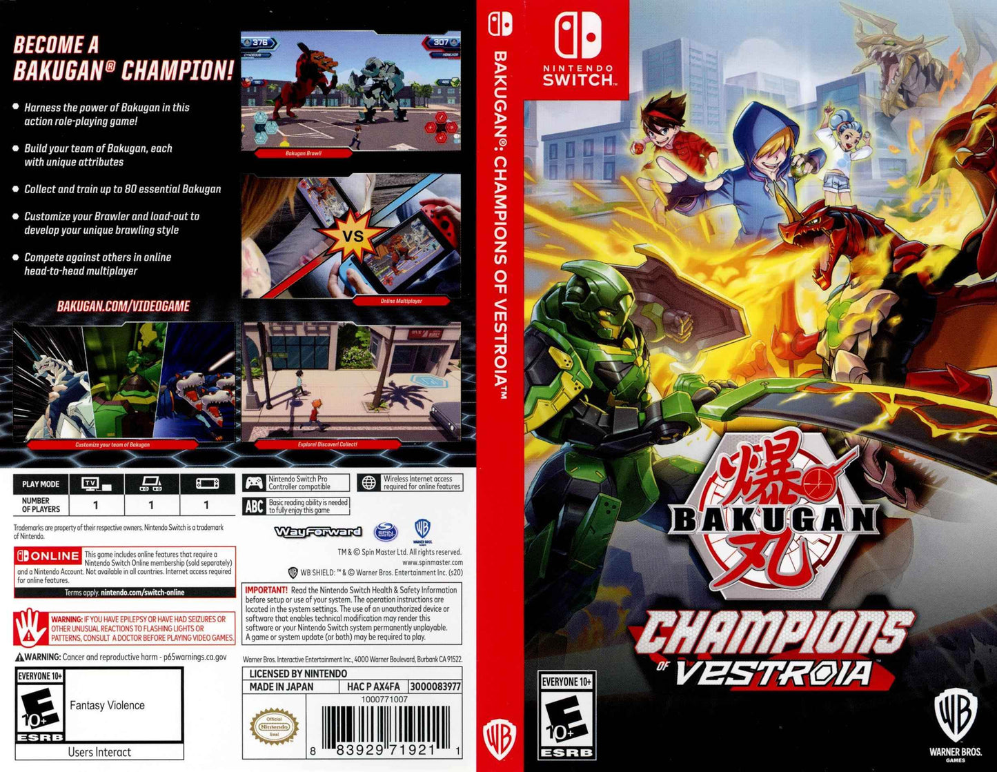 Bakugan Champions of Vestroia Cover Art - WOI Solutions