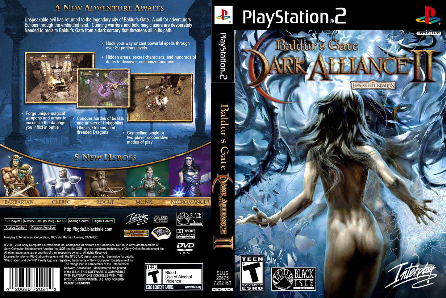 Baldur's Gate Dark Alliance II Cover Art - WOI Solutions