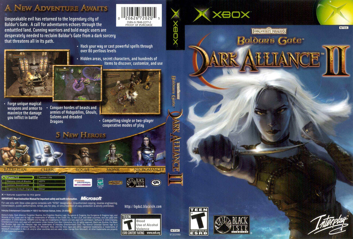 Baldur's Gate Dark Alliance II Cover Art - WOI Solutions