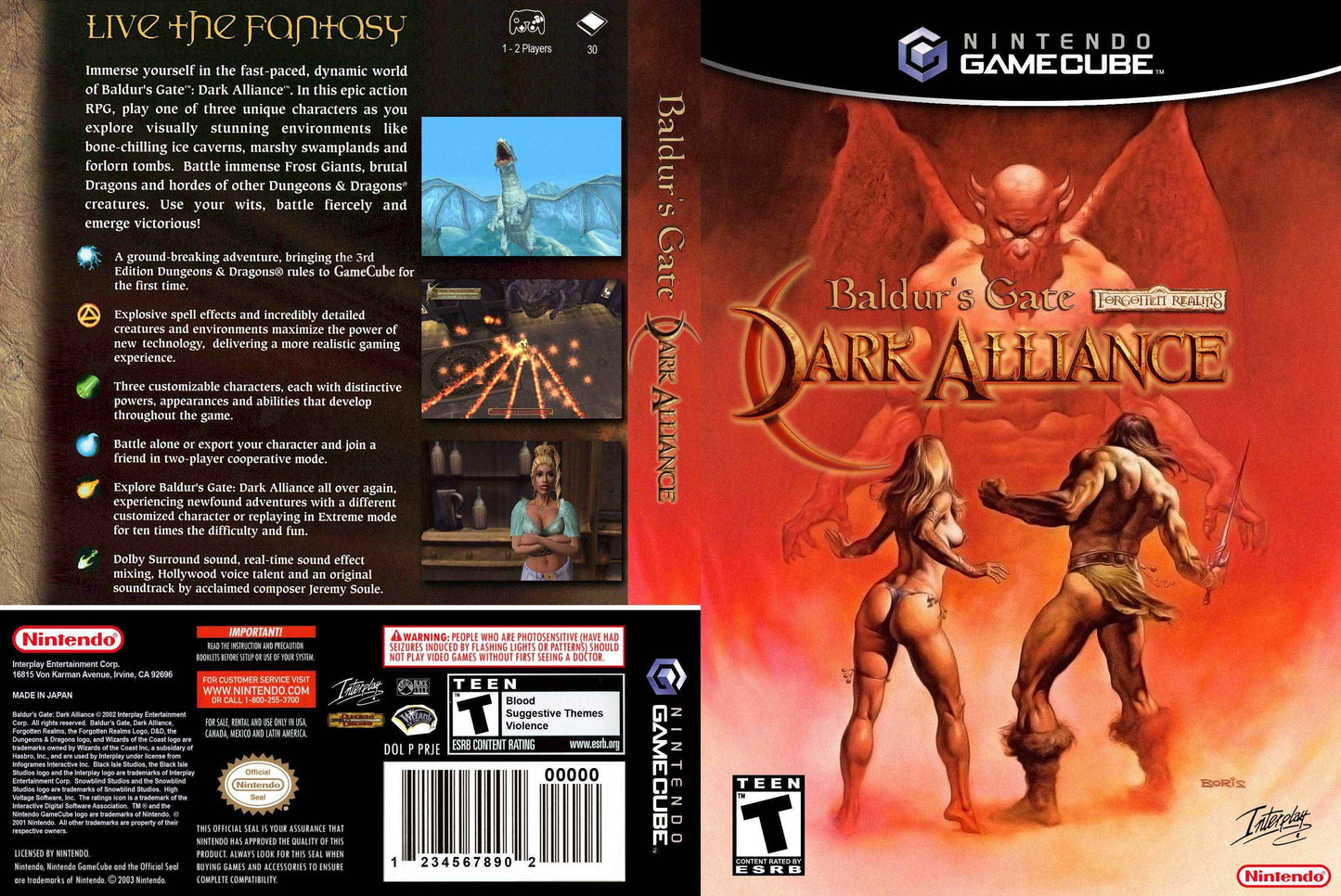 Baldur's Gate Dark Alliance Cover Art - WOI Solutions