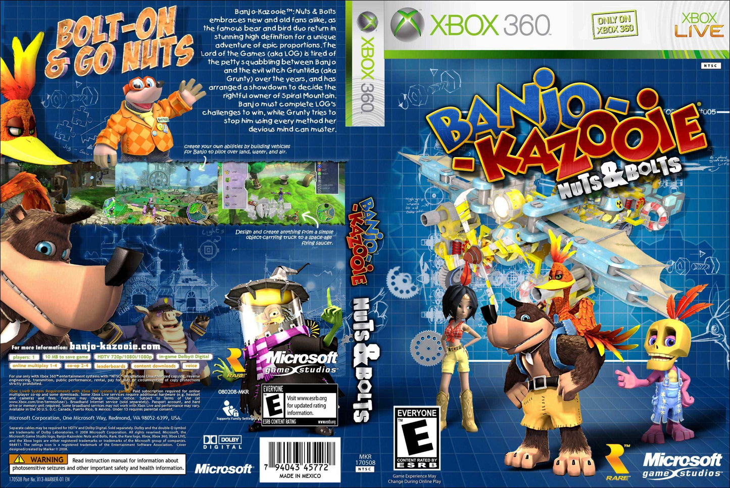 Banjo Kazooie Nuts and Bolts Cover Art - WOI Solutions