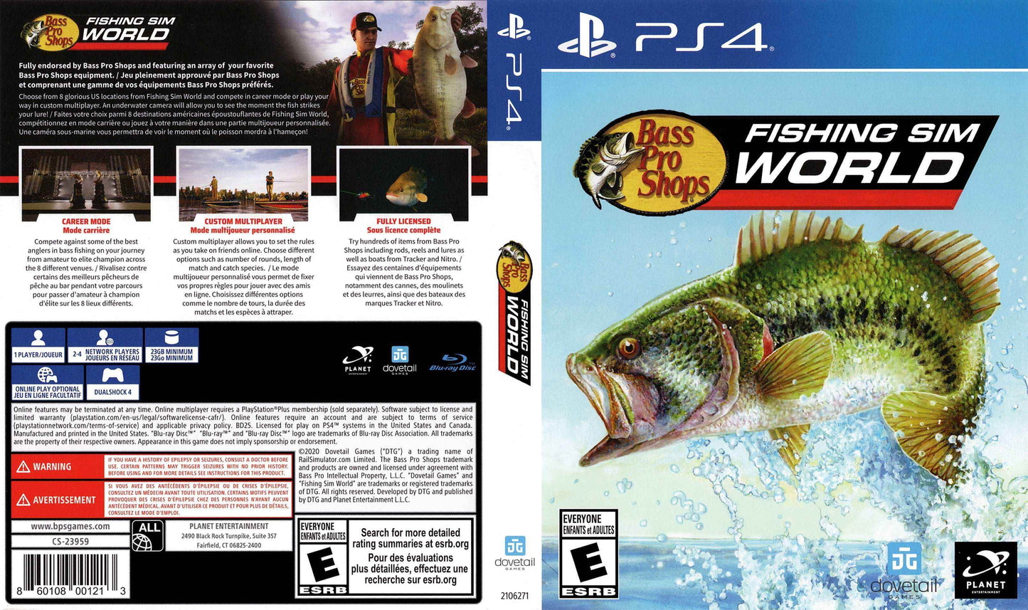 Bass Pro Shops Fishing Sim World Cover Art - WOI Solutions