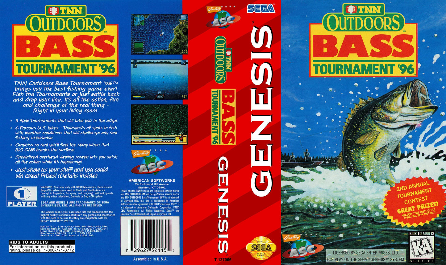 Bass Tournament '96 Cover Art - WOI Solutions