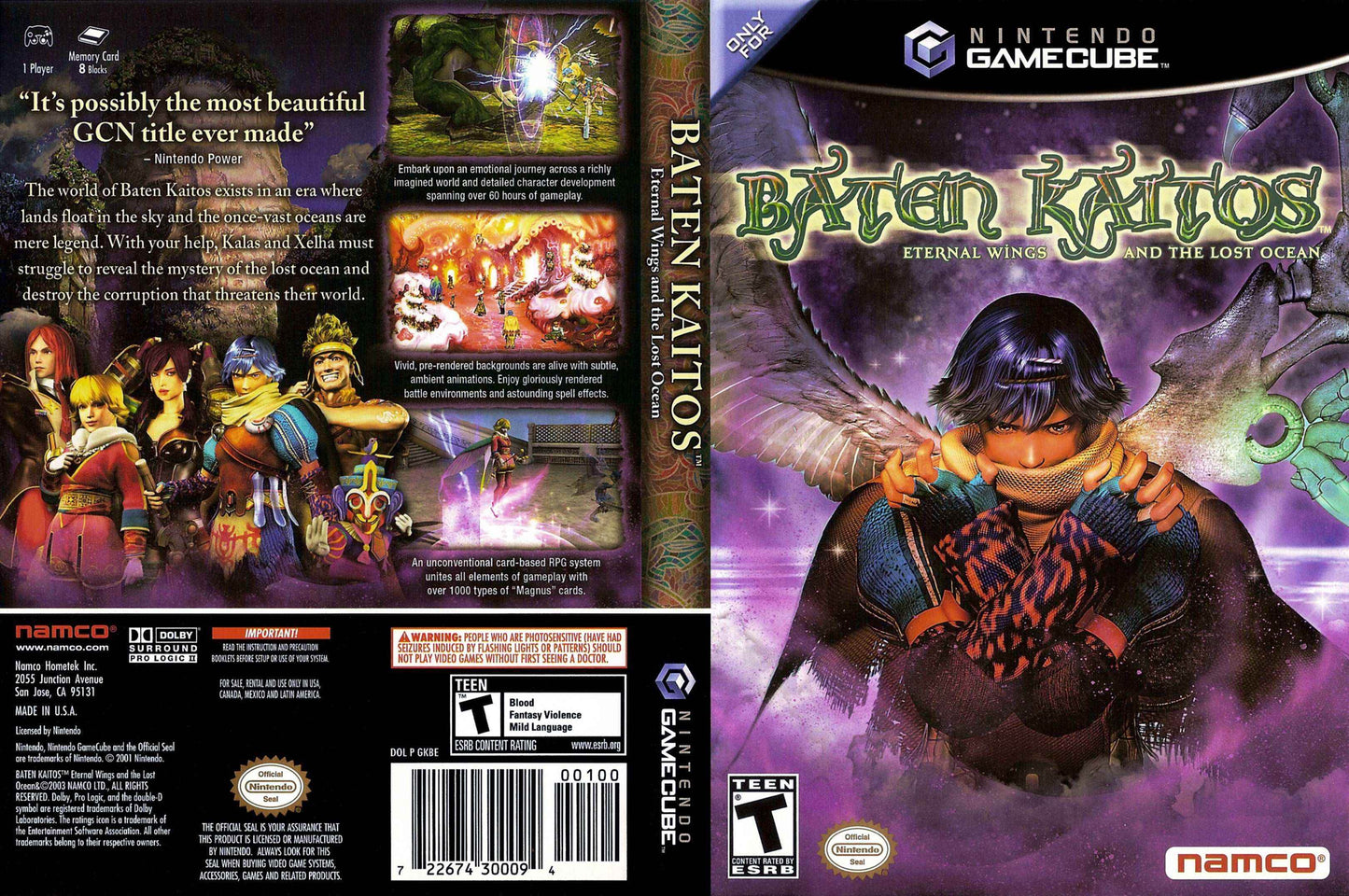 Baten Kaitos Eternal Wings and the Lost Ocean Cover Art - WOI Solutions